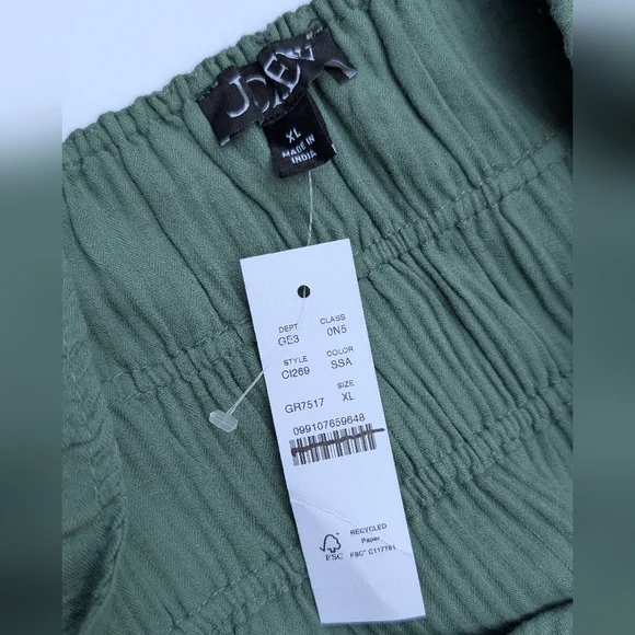 NWT J. Crew Airy gauze tiered maxi dress Sage Green Size XL 100% Cotton - Picture 5 of 8